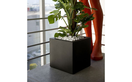 POT CUBO CARRE EN POLYÉTHYLÈNE