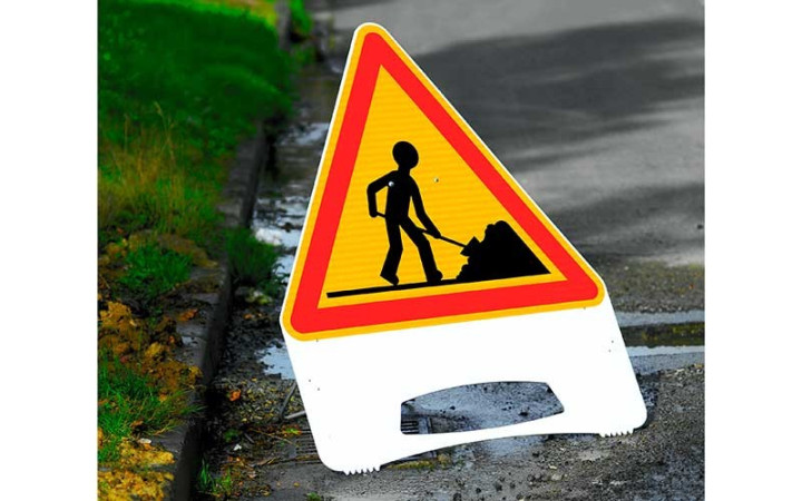 PANNEAU TEMPORAIRE PVC - TYPE AK