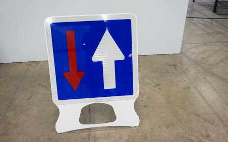 PANNEAU TEMPORAIRE PVC - TYPE C