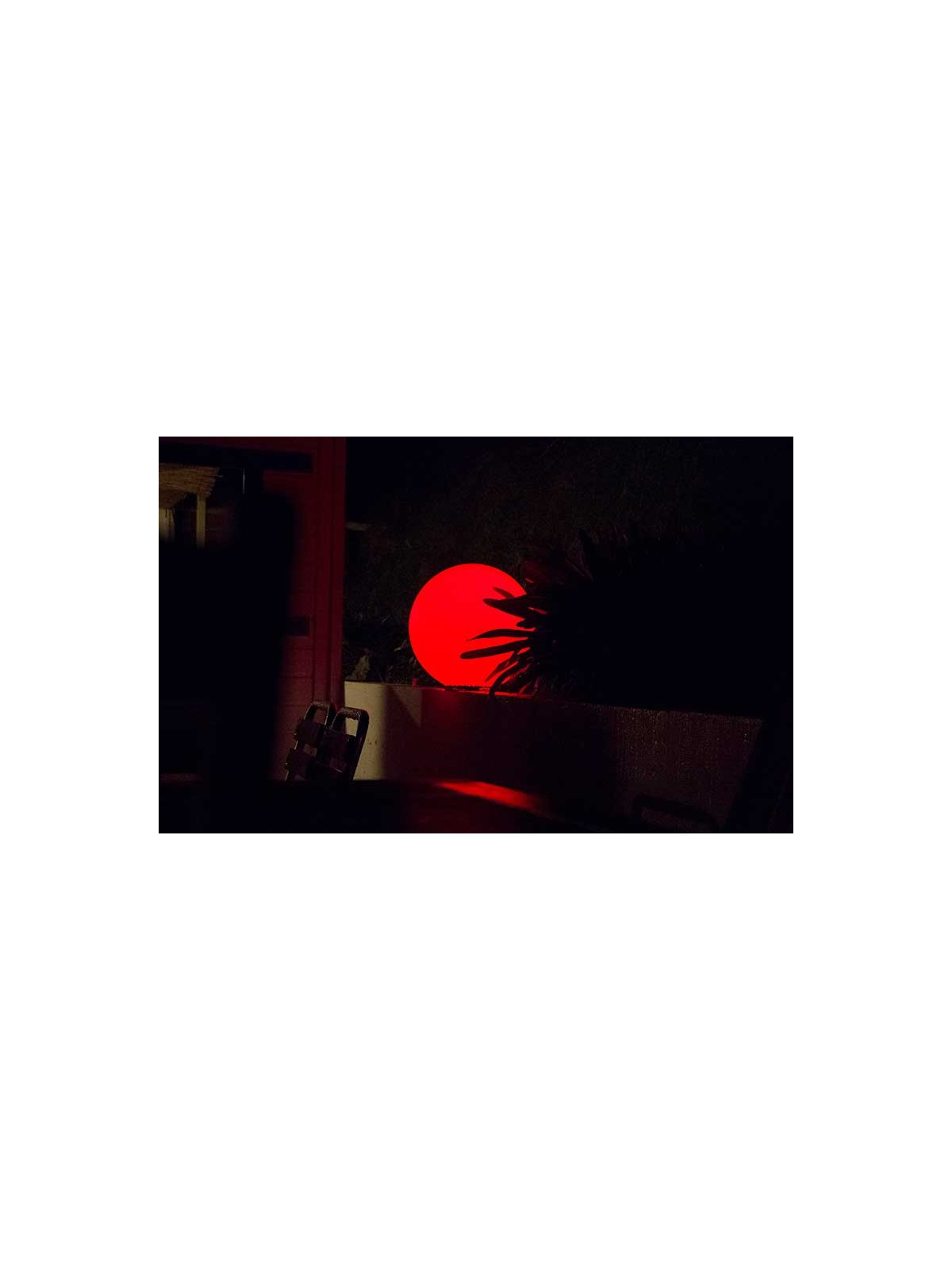 SPHERE AU SOL LUMINEUSE RGB