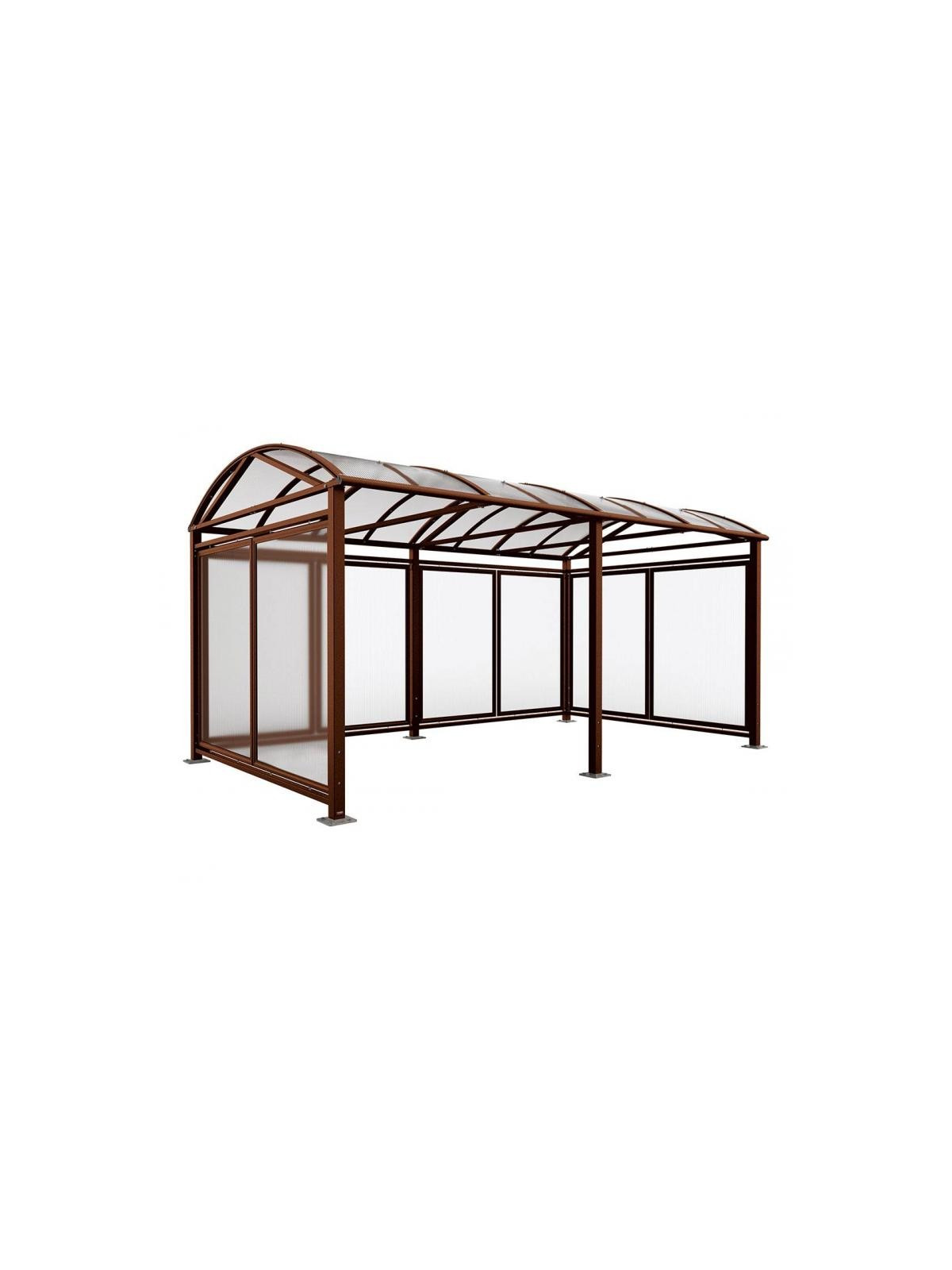 ABRI CYCLE VERNON+ EXTENSION AVEC BARDAGES CORTEN