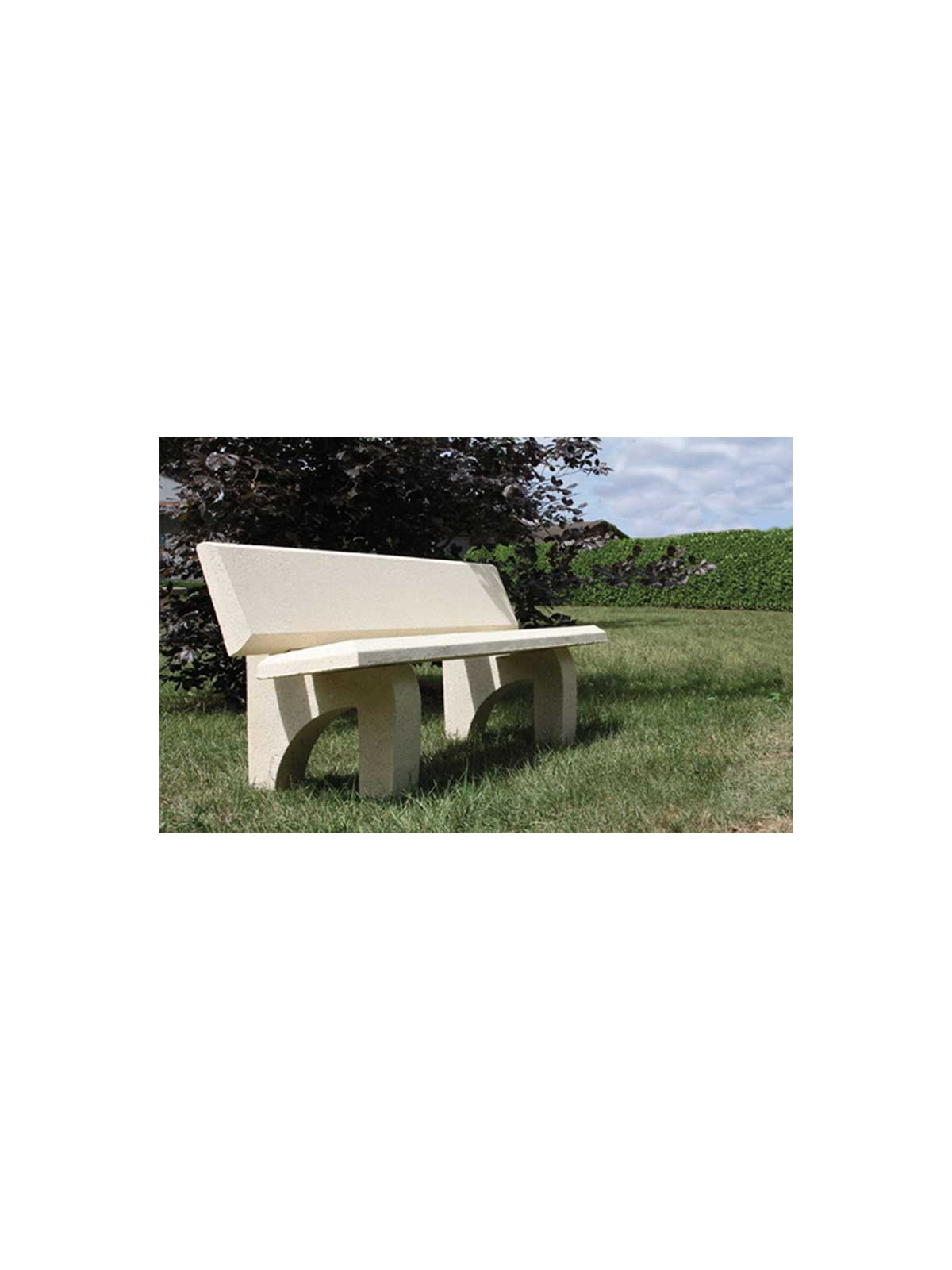 BANC BÉTON MEDY
INSTALLATION DANS ESPACE PUBLIC JARDIN OU PARC
