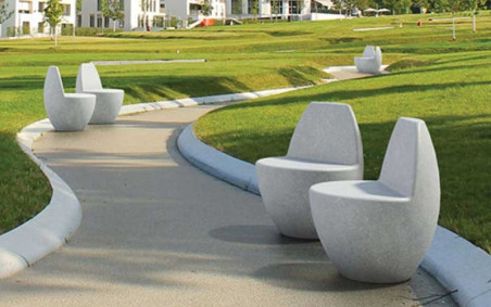 BANC BETON COQUILLE
MOBILIER URBAIN DESIGN EN BETON