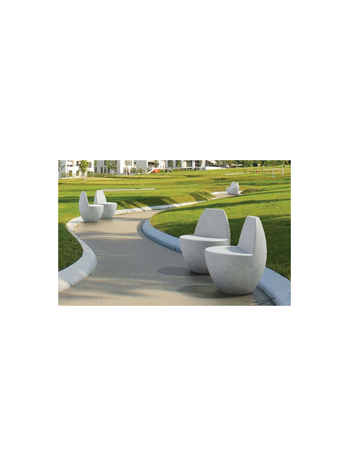 BANC BETON COQUILLE
MOBILIER URBAIN DESIGN EN BETON