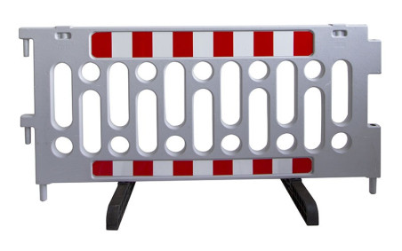 BARRIERE DE SECURITE 2080 mm GRISE AVEC PIED