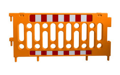 BARRIERE DE SECURITE 2080 mm ORANGE SANS PIED