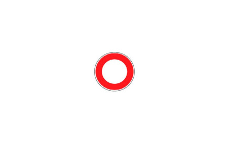 PANNEAU D'INTERDICTION POUR BARRIERE LEVANTE