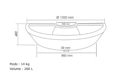 POT DEMI CONTOUR D'ARBRE