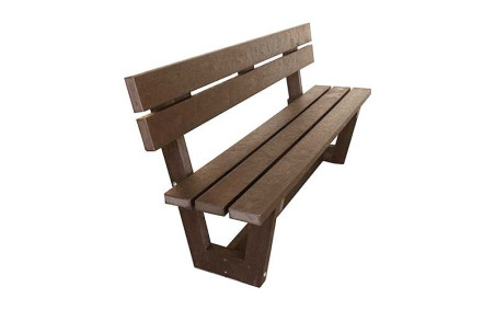 BANC EN PLASTIQUE RECYCLE COMPACT