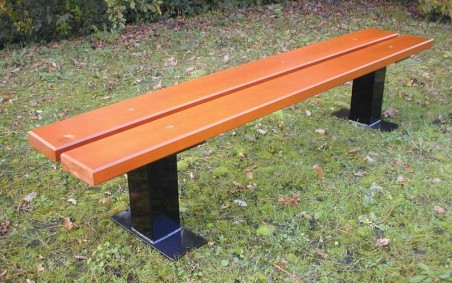 BANQUETTE NEA BOIS RESINEUX LASURE ACAJOU