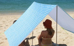 TOILE PORTABLE DESIGN CARREAUX BLEUS