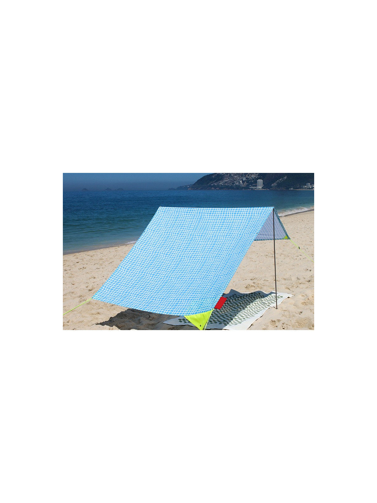 TOILE PORTABLE DESIGN CARREAUX BLEUS