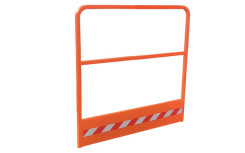 Option garde corps orange pour la sécurité des rampes des chantiers
