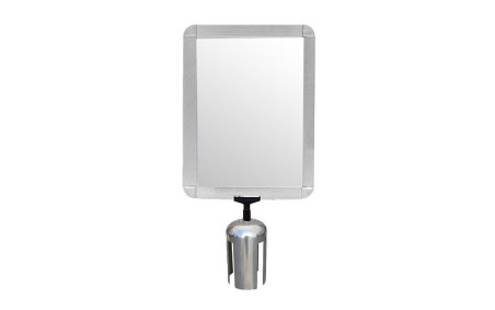 CADRE AFFICHE A4 POUR POTEAU DE GUIDAGE INOX