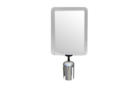 CADRE AFFICHE A3 POUR POTEAU DE GUIDAGE CHROME