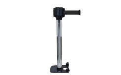 POTEAU CHROME DE GUIDAGE A SANGLE 10 M - NOIR