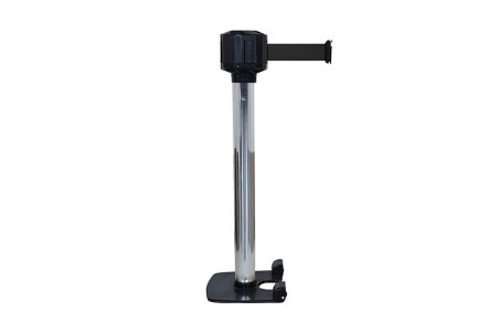 POTEAU CHROME DE GUIDAGE A SANGLE 10 M - NOIR