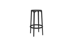 TABOURET BROOKLIN NOIR H. 760 mm