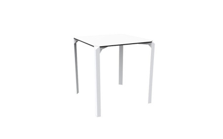 TABLE QUARTZ CARRÉE BLANC