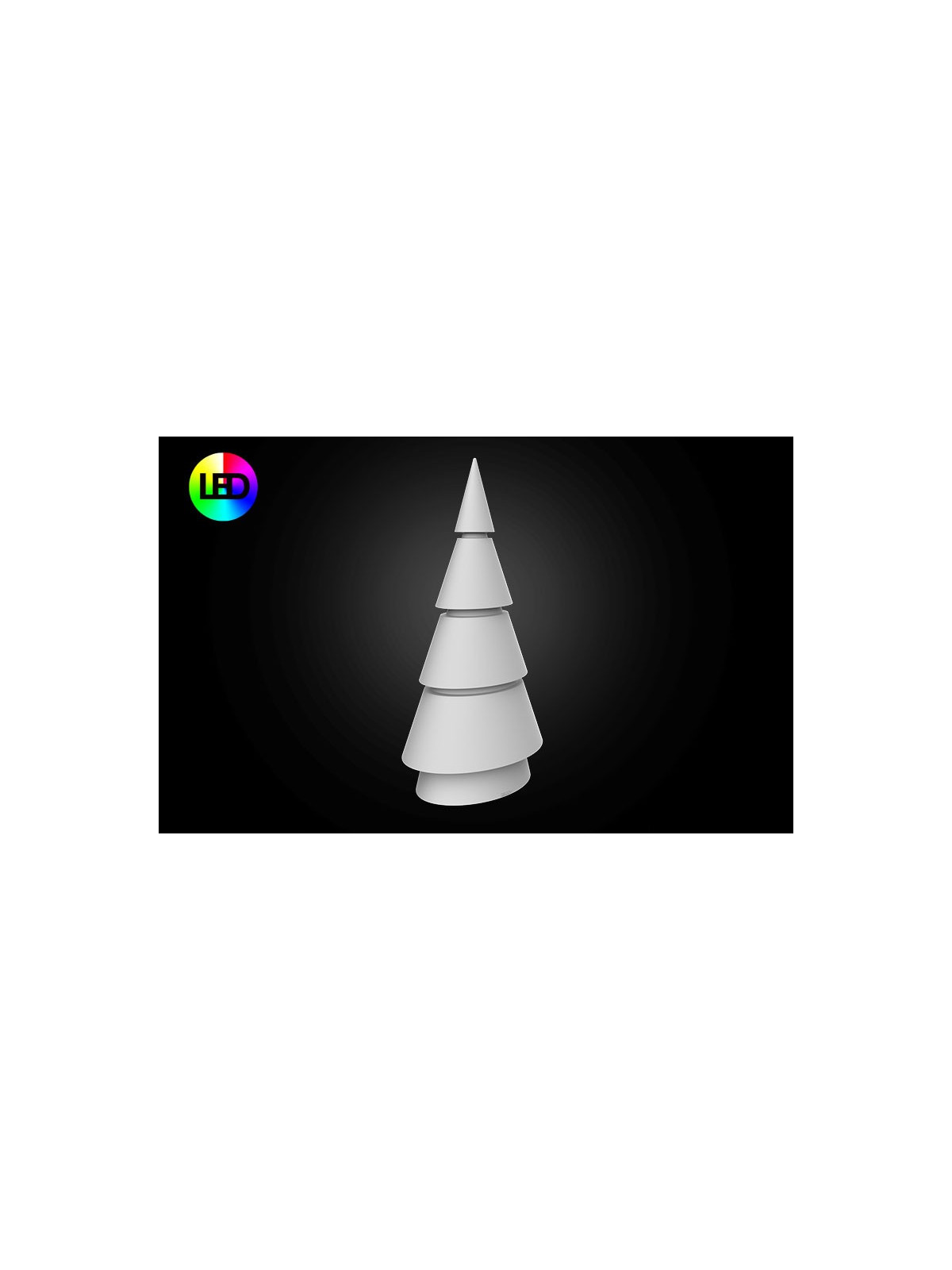 Décoration exterieur intérieur sapin FOREST lumineux et design RGBW