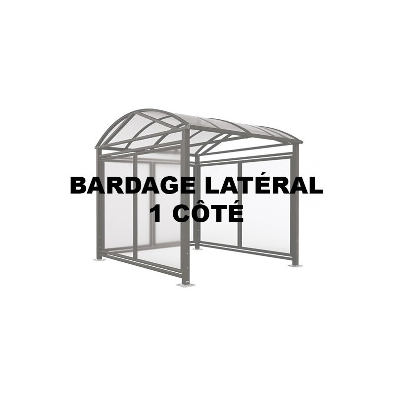 BARDAGE LATERAL 1 COTE - ABRI CYCLE VERNON LARGE