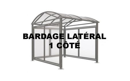 BARDAGE LATERAL 1 COTE - ABRI CYCLE VERNON LARGE