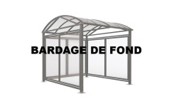 Bardage lateral 1 côté option de l'abri VERNON stationnement de cycles