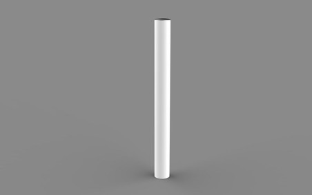 POTELET OCALA PEINT Ø60, Ø76, Ø90 OU Ø114 MM BLANC