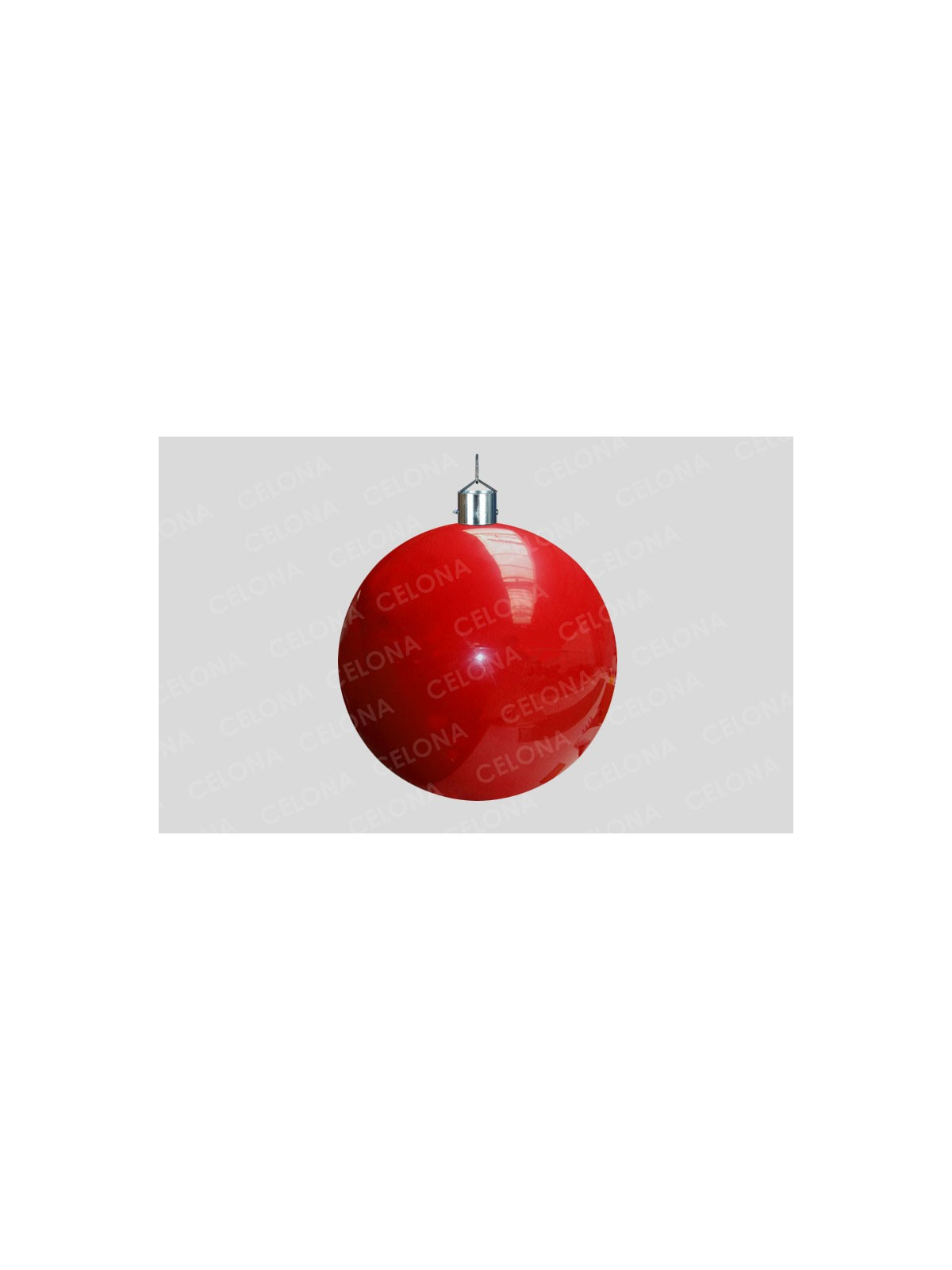 BOULE GÉANTE DE NOËL DÉCORATIVE ROUGE