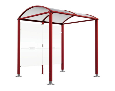 ABRI CYCLES VOUTE VERNON INITIAL BARDAGE DE FOND VERRE AVEC PIEDS REGLABLE