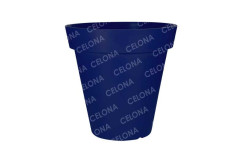 POT ROND POLYETHYLENE BLEU COBALT