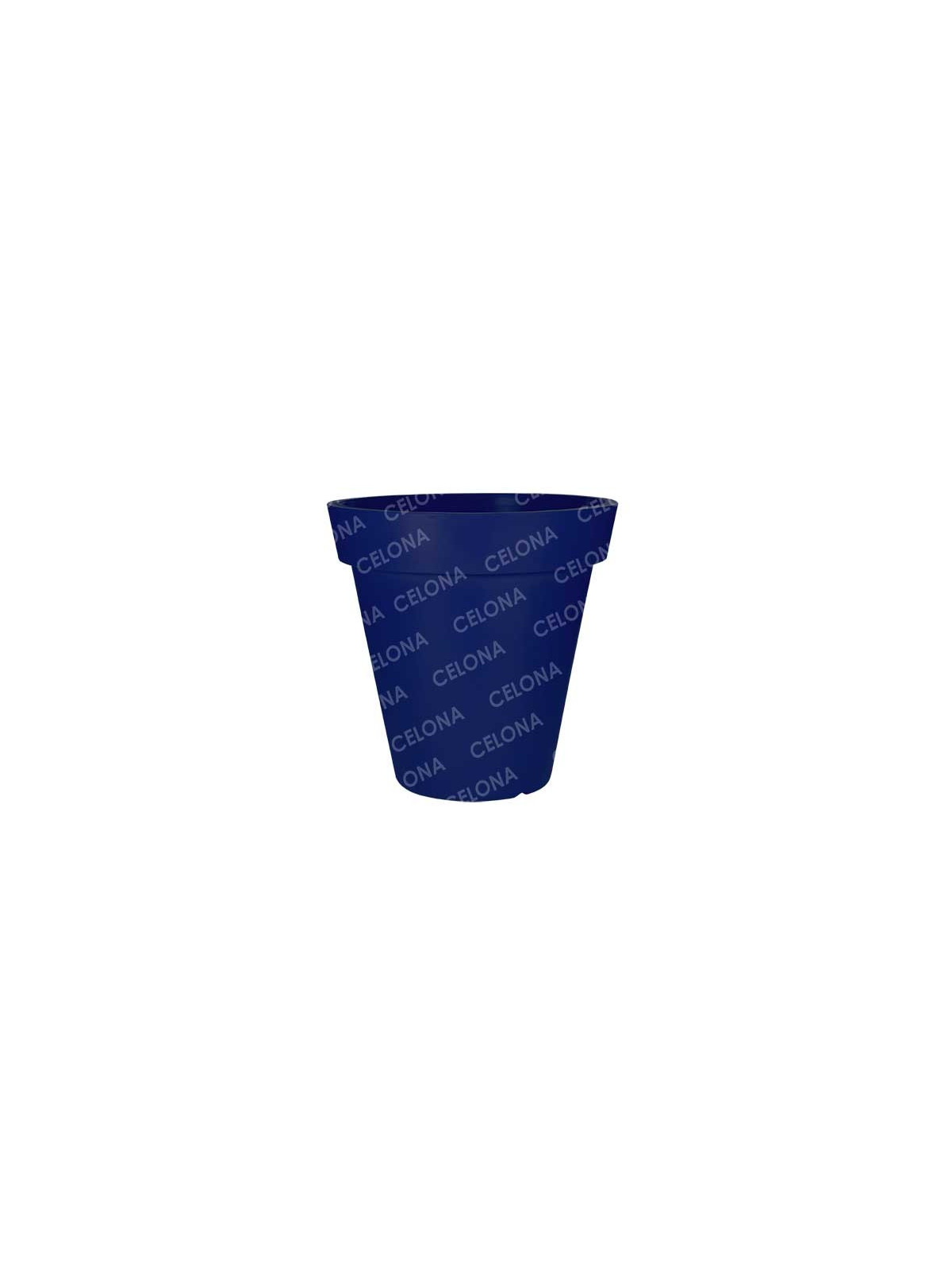 POT ROND POLYETHYLENE BLEU COBALT