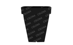 JARDINIERE POT CARRE POLYETHYLENE NOIR