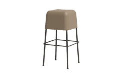 TABOURET ABISKO PIEDS METAL PIERRE