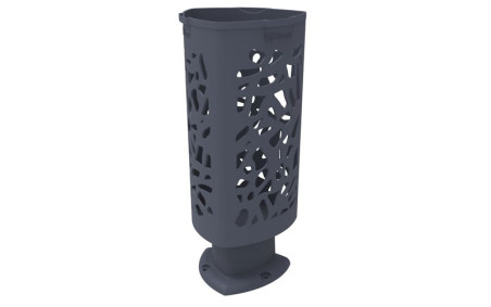 CORBEILLE TRIANGLE POLYETHYLENE GRIS
POUBELLE EXTÉRIEURE COLORÉE EN POLYÉTHYLÈNE