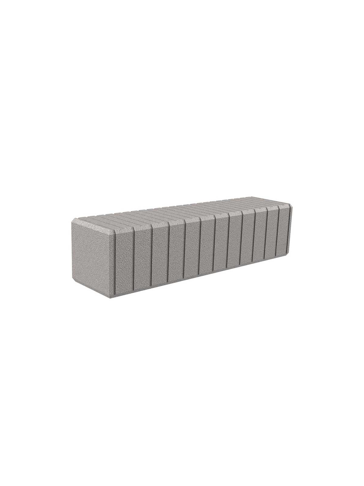 BANQUETTE MONOBLOC POLYETHYLENE CALVI GRIS FONCE