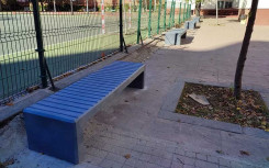 BANQUETTE POLYETHYLENE CALVI GRIS FONCE