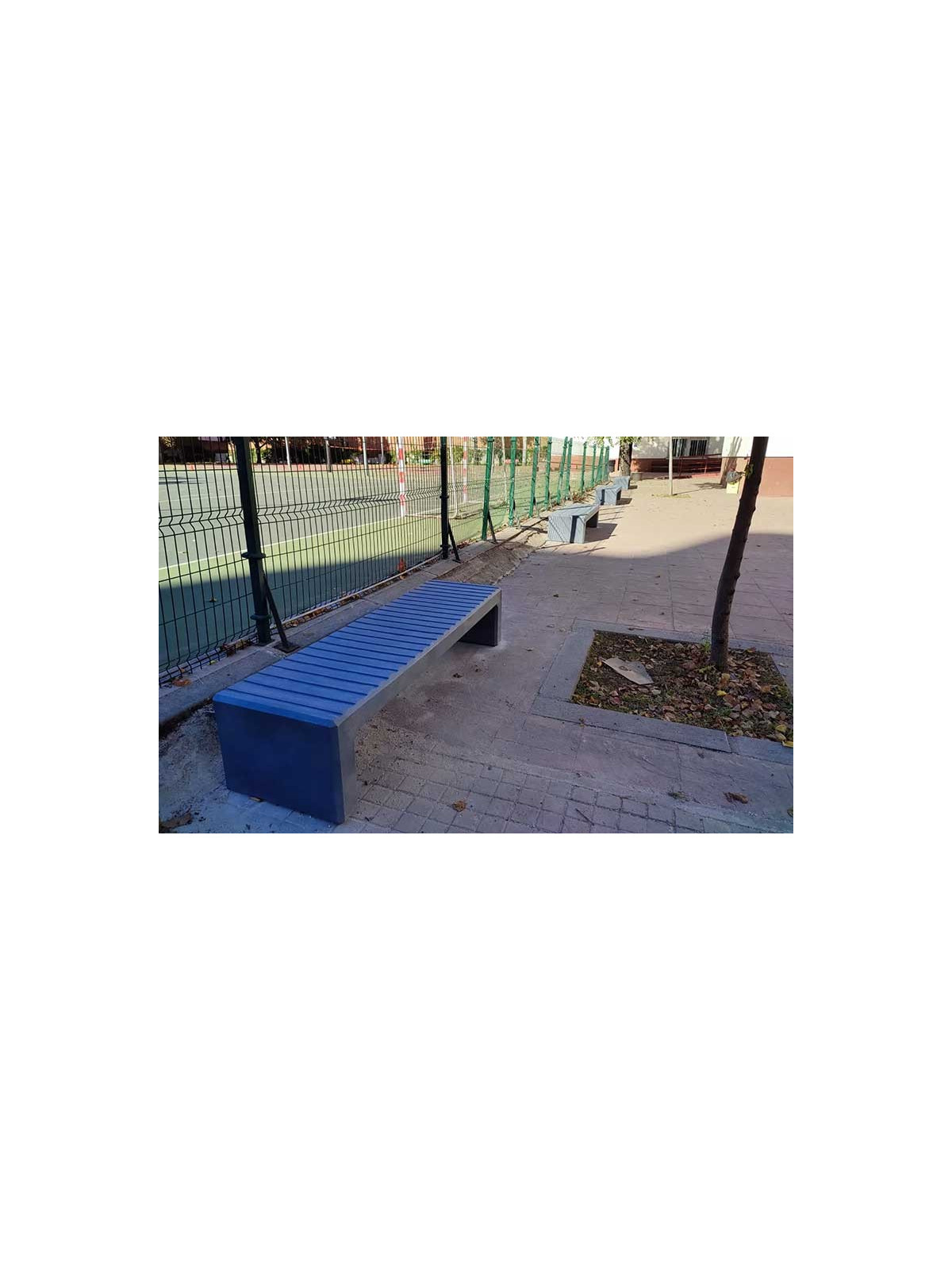 BANQUETTE POLYETHYLENE CALVI GRIS FONCE