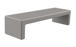 BANQUETTE POLYETHYLENE CALVI GRIS FONCE