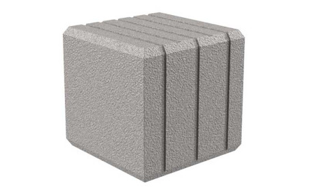 CUBE POLYETHYLENE CALVI GRIS FONCE