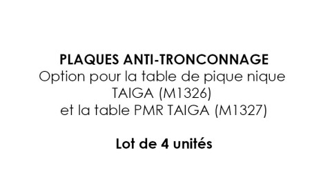 PLAQUE ANTI-TRONCONNAGE