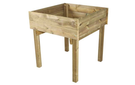 TABLE POTAGÈRE SIMPLE EN BOIS CARRÉ POUR ENFANT 
TABLE DE CULTURE SUR PIED POUR ÉCOLE