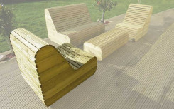 FAUTEUIL EN BOIS DESIGN ET MODERNE
MOBILIER URBAIN POUR TERRASSE ET ESPACE EXTÉRIEUR