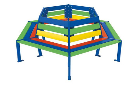 BANC POUR ENFANT ENTOURAGE ARBRE CAMILLE MULTICOLORE
BANC D'ENTOURAGE D'ARBRE POUR COUR D'ÉCOLE MATERNELLE PRIMAIRE