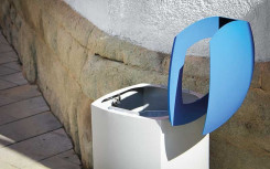 CORBEILLE LIMOSA AVEC COUVERCLE BLEU