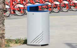 CORBEILLE LIMOSA AVEC COUVERCLE BLEU