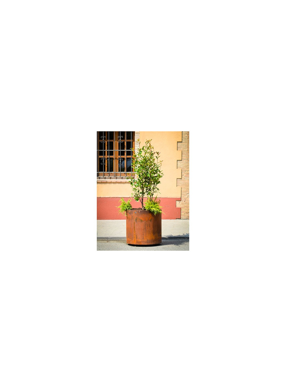 JARDINIERE ALES RONDE ACIER CORTEN
