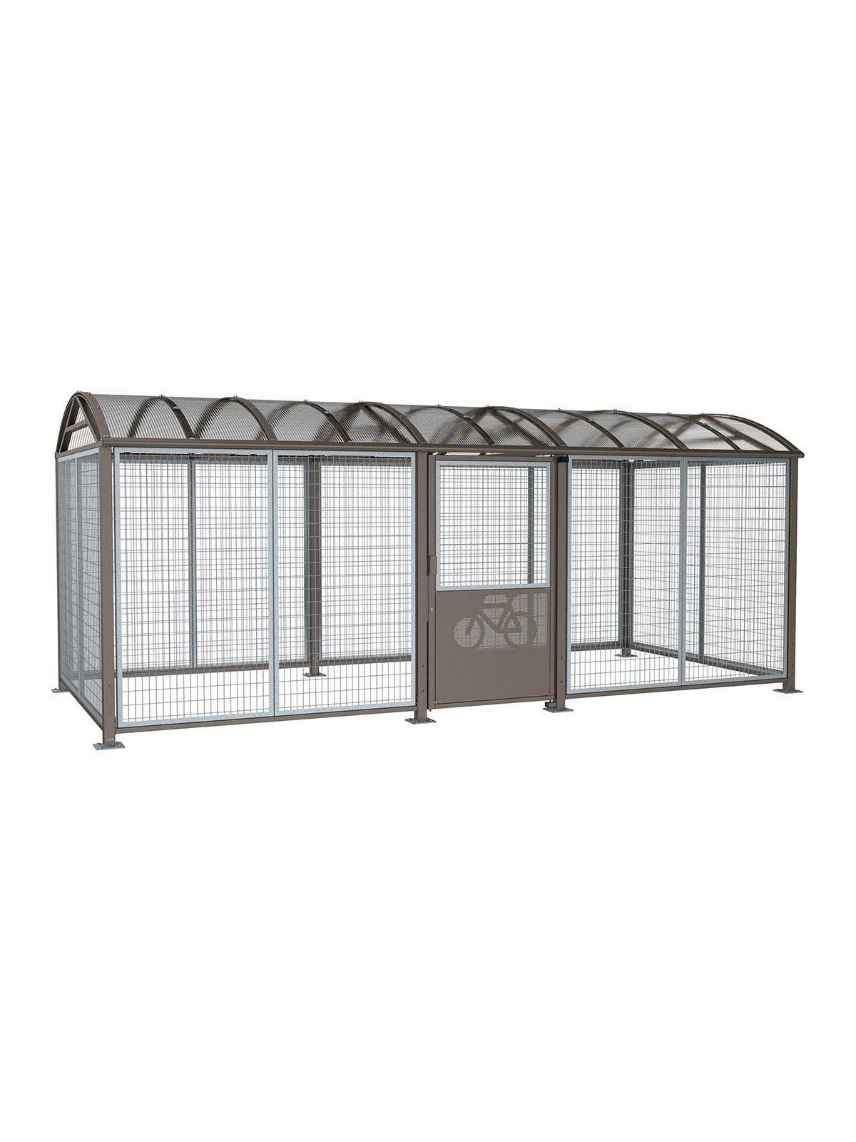 ABRI VELOS VOÛTE SECURISE XL - GRILLAGE GALVA GRIS PROCITY - CLE EUROPEENNE