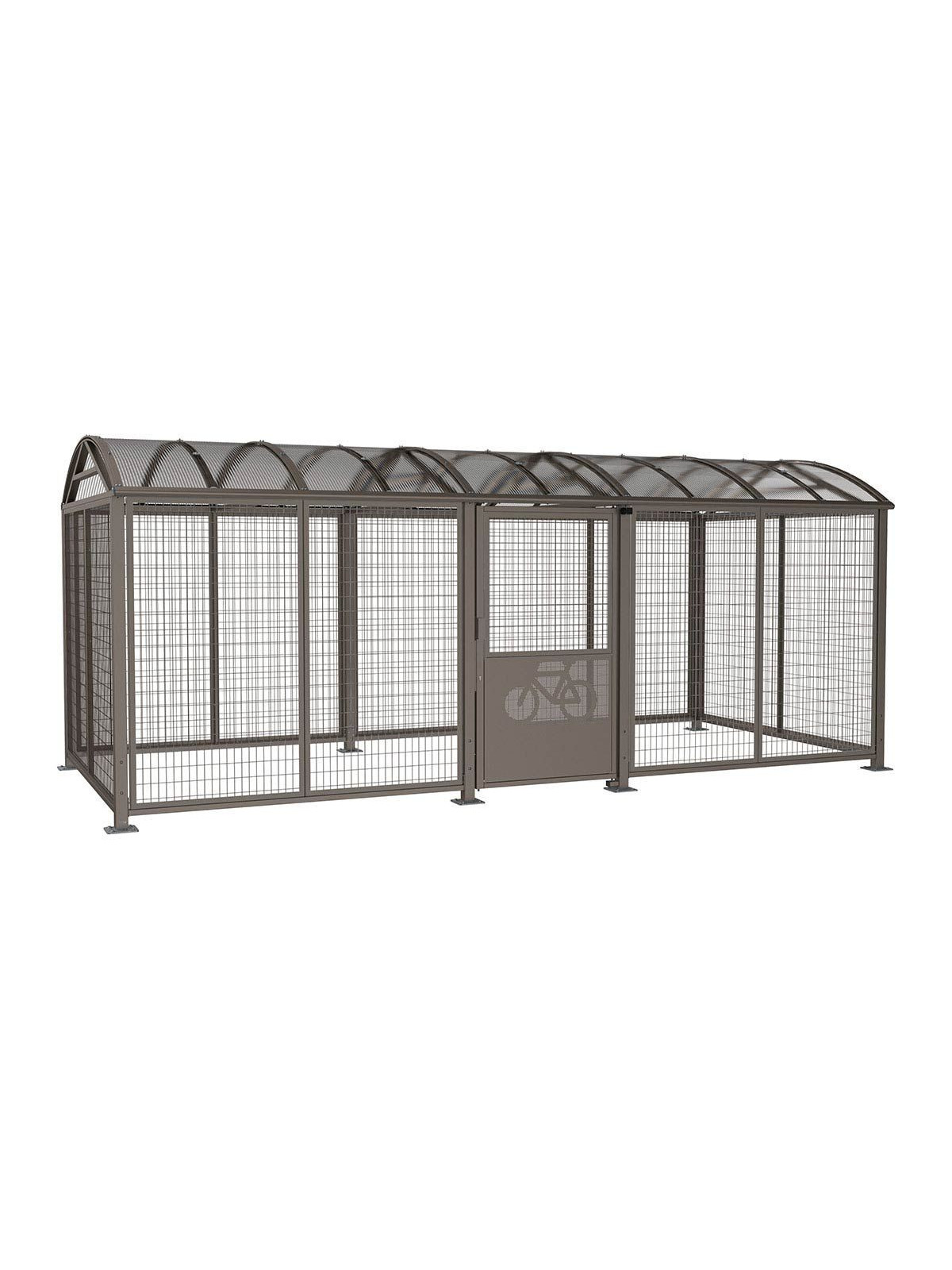 ABRI VELOS VOÛTE SECURISE XL - GRILLAGE PEINT GRIS PROCITY - CLE EUROPEENNE