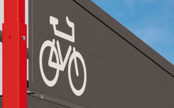 COUPE VENT DE TOITURE LATÉRAL ABRI VÉLO EXTÉRIEUR TITANE